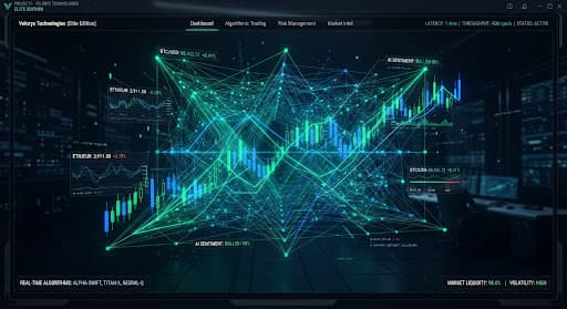 Nexus FinTech AI trading floor visualization
